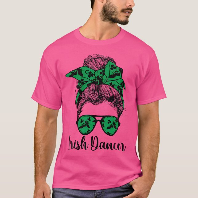 T-shirt Danseuse Irlandaise Chignon Décoiffé Danse Irlanda (Devant)