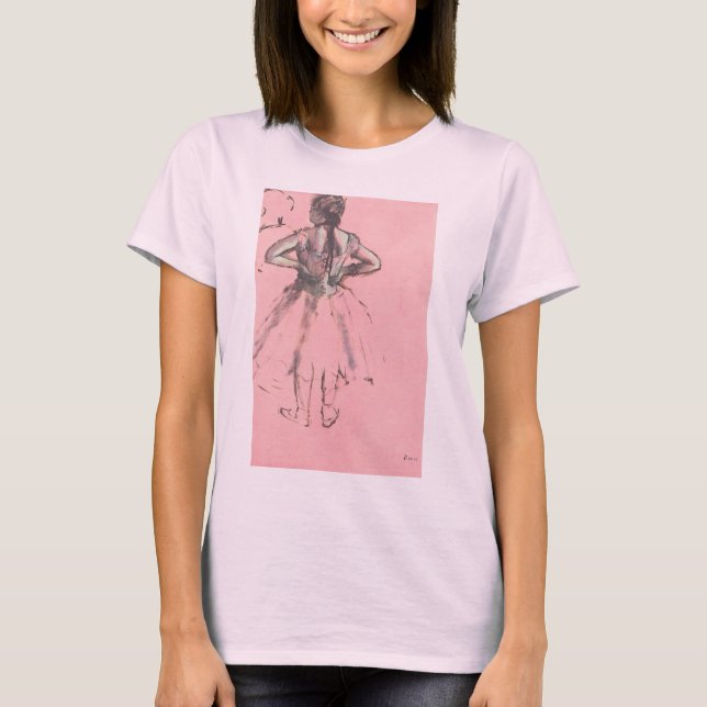 T-shirt Danseuse vue de dos, mains sur les hanches par Edg (Devant)