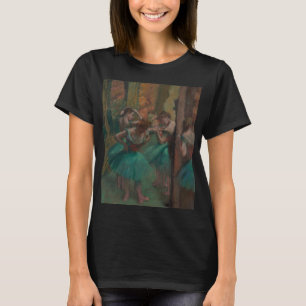 T-shirt Danseuses de Edgar Degas en vert, Art de ballet vi