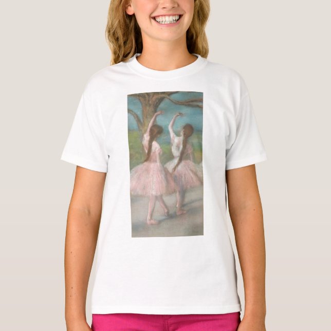 T-shirt Danseuses en rose Edgar Degas (Devant)