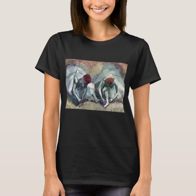 T-shirt Danseuses lacant leurs chaussures par Edgar Degas (Devant)