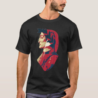 T-shirt Dante Alighieri Célèbre Poète Et Écrivain Italien