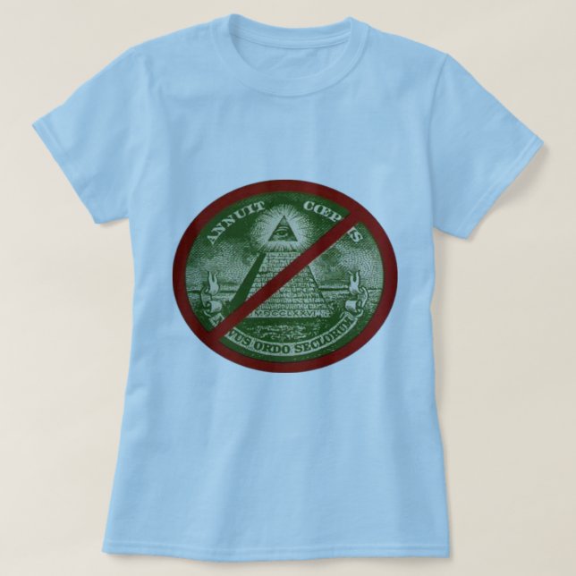 T-shirt d'ANTI-ILLUMINATI pour des femmes (Design devant)