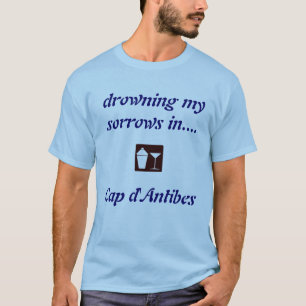 T-shirt d'Antibes de casquette, CHEMISE POTABLE de la