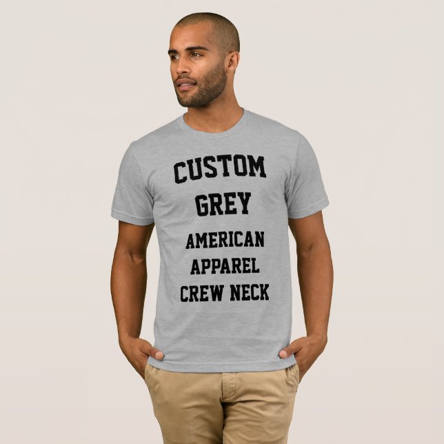 T-SHIRT D'APPAREIL AMÉRICAIN GRAY pour hommes sur  (Devant entier)