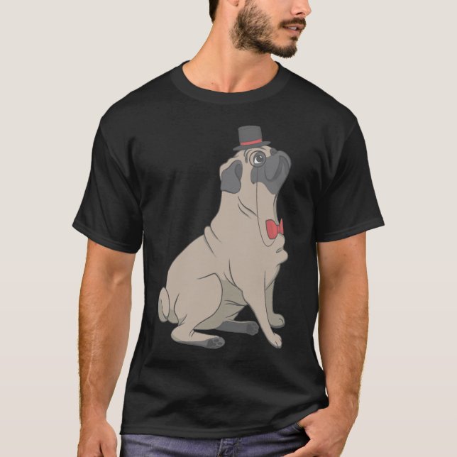 T-shirt Dapper Pug Classique  339 (Devant)
