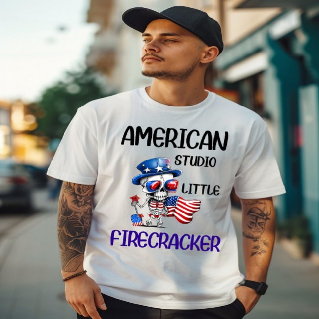 T-shirt Dapper Skeleton salue l'Amérique (Créateur téléchargé)