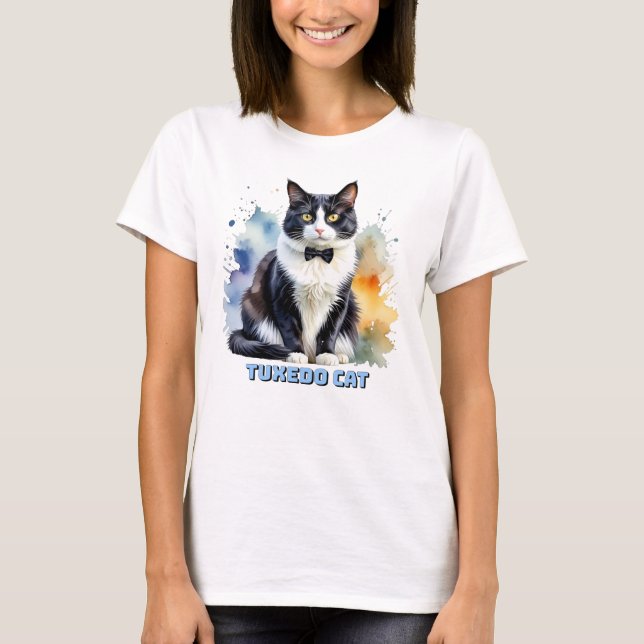 T-shirt Dapper Tuxedo Cat (Devant)