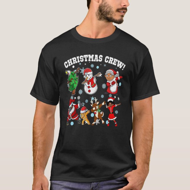 T-shirt Dapping Christmas Crew Xmas Holiday (Devant)