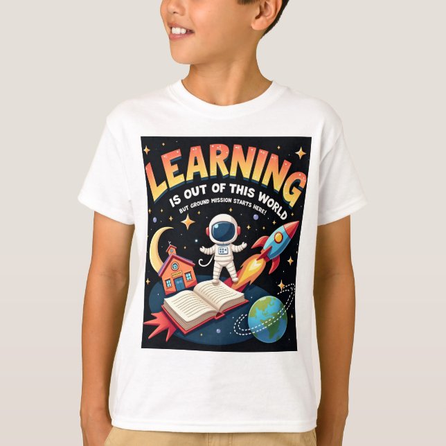 T-shirt d'apprentissage spatial (Devant)