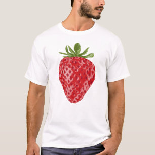 T-shirt d'aquarelle fraise