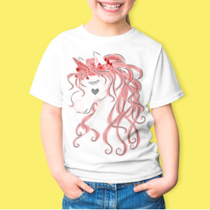 T-shirt d'aquarelle Unicorn Art
