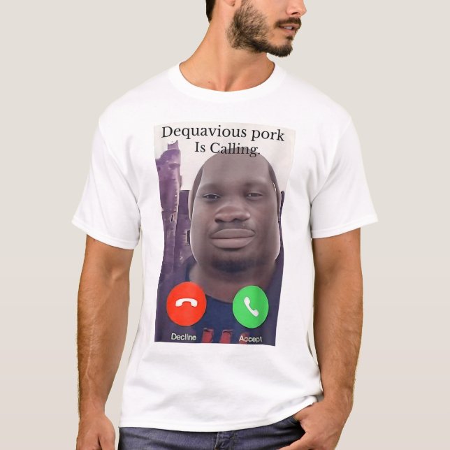 T-shirt Daquavious Pork Appelle John Pork Meme Joke Odd (Devant)