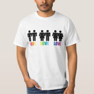 T-shirt d'arc-en-ciel d'amour d'amour d'amour