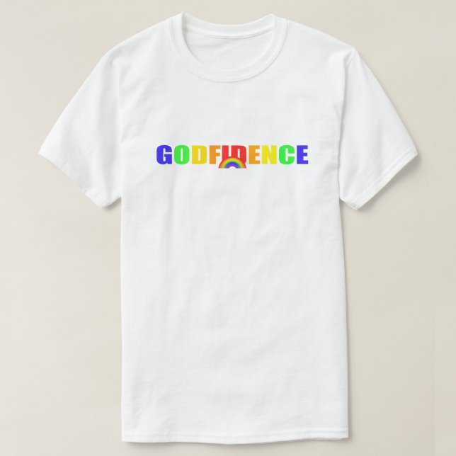 T-shirt d'arc-en-ciel de Godfidence (Design devant)
