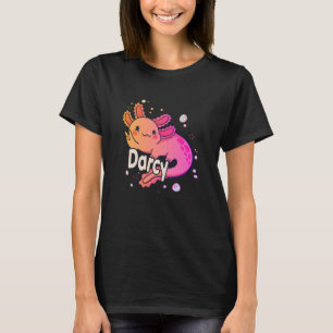 T-shirt DARCY - Beau nom de fille avec adorable AXOLOTL