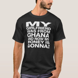T-shirt d'argent du Ghana des hommes de couleur !