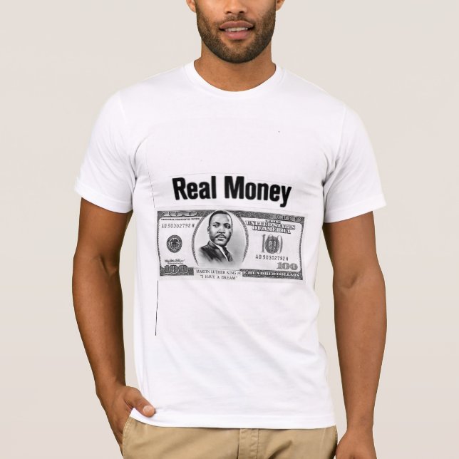 T-Shirt d'Argent Réel (Devant)