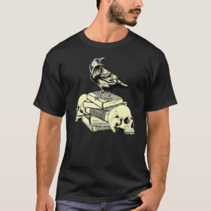 T-shirt Dark Academia Aesthétique Corbeau corbeau sur vieu