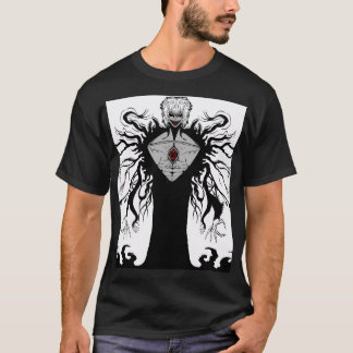 T-shirt Dark Anime Fantasy Crow and Demon Art