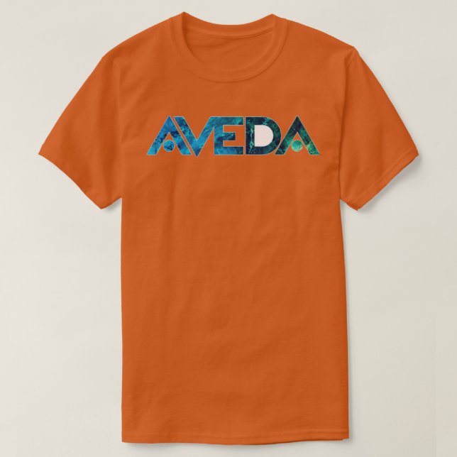 T-shirt Dark Blue Green Marble Aveda (Design devant)