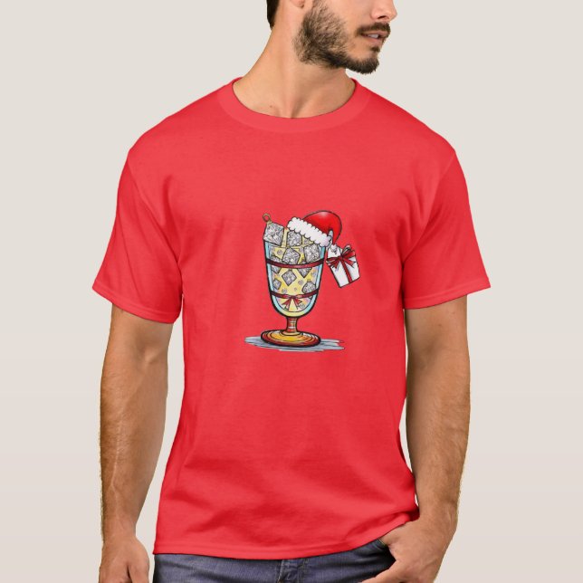 T-shirt "Dark Christmas Demon Glass (Devant)