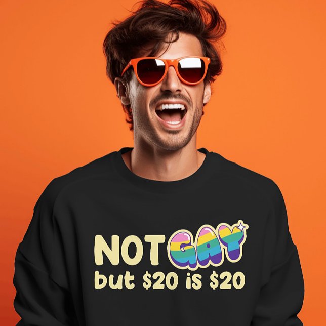 T-shirt Dark Comedy Cash Tee - Sardonic Rainbow Statement (Créateur téléchargé)