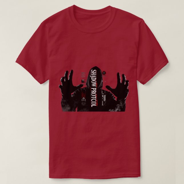 T-Shirt Dark Cyberpunk Hacker Techwear (Design devant)