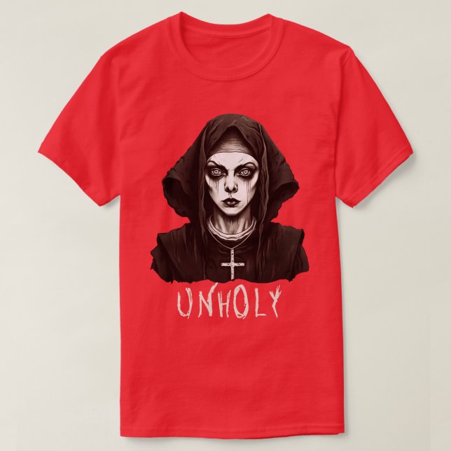 T-shirt Dark Gothic Satanic Unholy (Design devant)