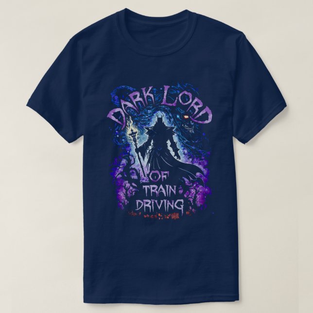 T-shirt Dark Lord De La Conduite En Train (Design devant)