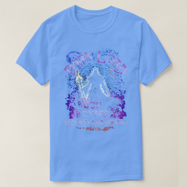 T-shirt Dark Lord Of Cyber Security Engineering (Design devant)