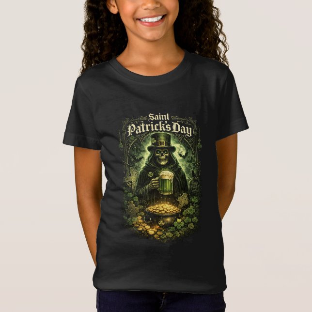 T-Shirt Dark Luck of Saint Patrick (Devant)