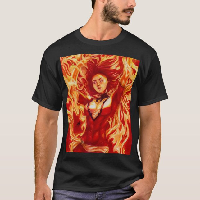 T-shirt Dark Phoenix ~ Jean Grey (Devant)