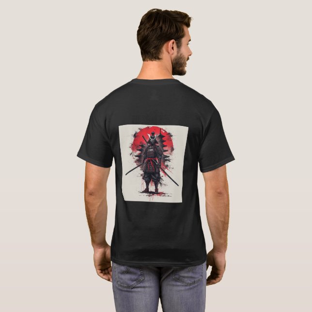 T-shirt Dark Samurai Japanese Warrior (Dos entier)