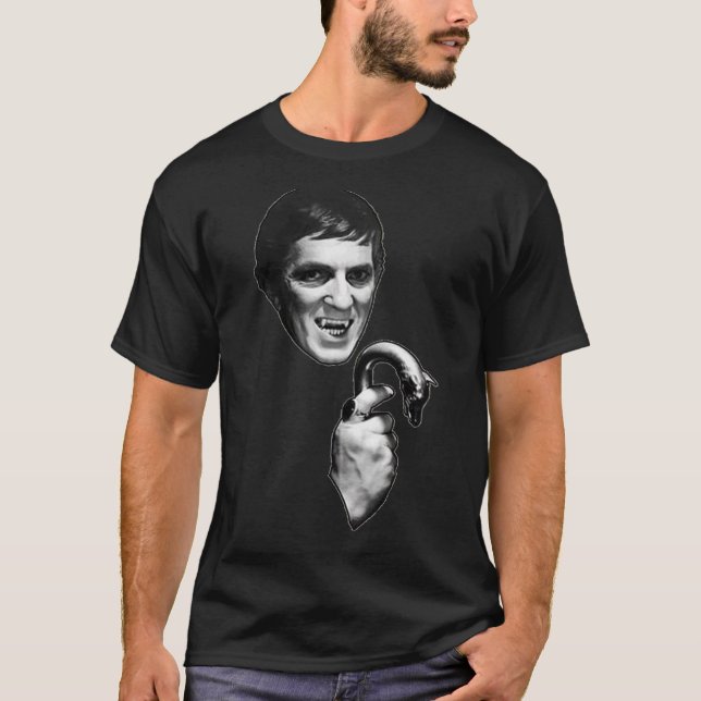 T-shirt Dark Shadows Barnabas Collins Jonathan Frid Horror (Devant)