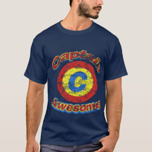 T-shirt Dark Shirt vintage de capitaine Awesome Men's
