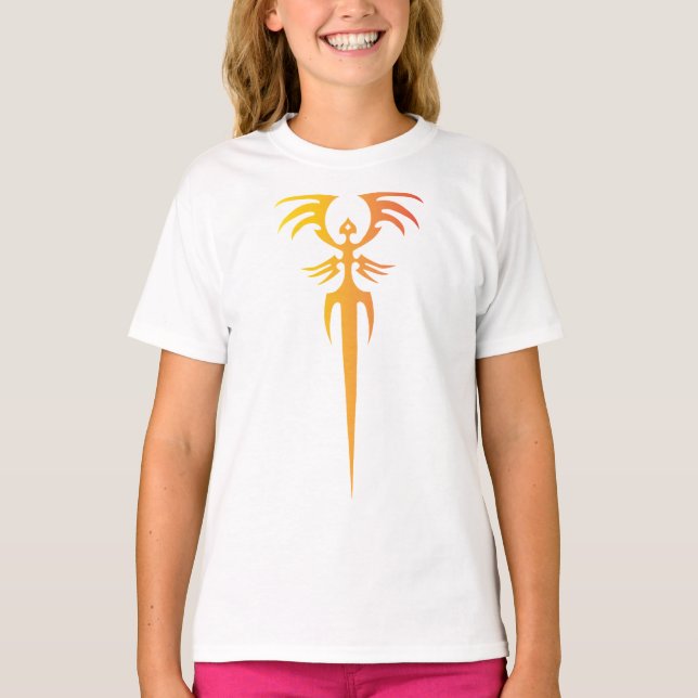 T-shirt Dark Tribal Phoenix Emblem – Mythic Symbol (Devant)