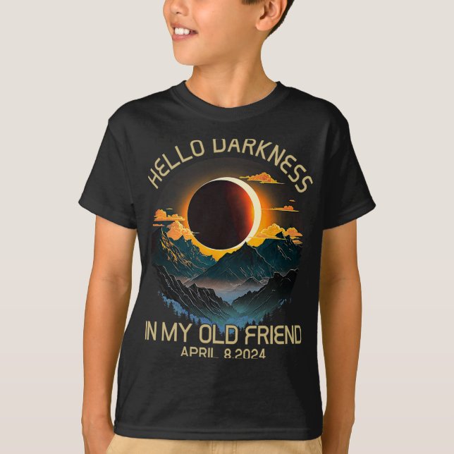 T-shirt Darkness My Old Friend Solar Eclipse Avril 0819 (Devant)
