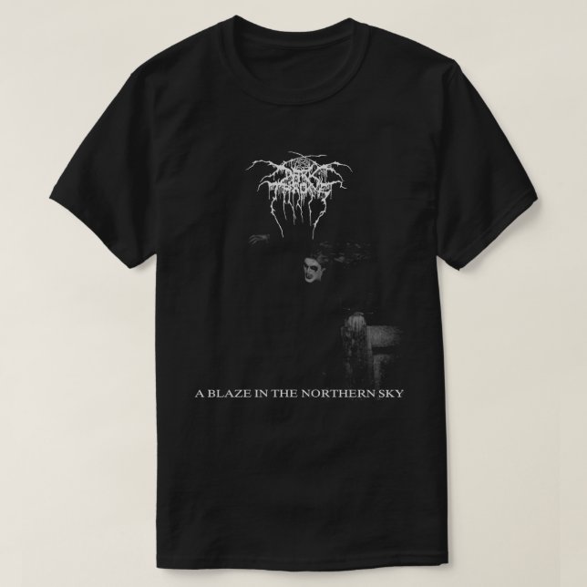 T-shirt Darkthrone Une Blaze Dans Le Ciel Nord (Design devant)
