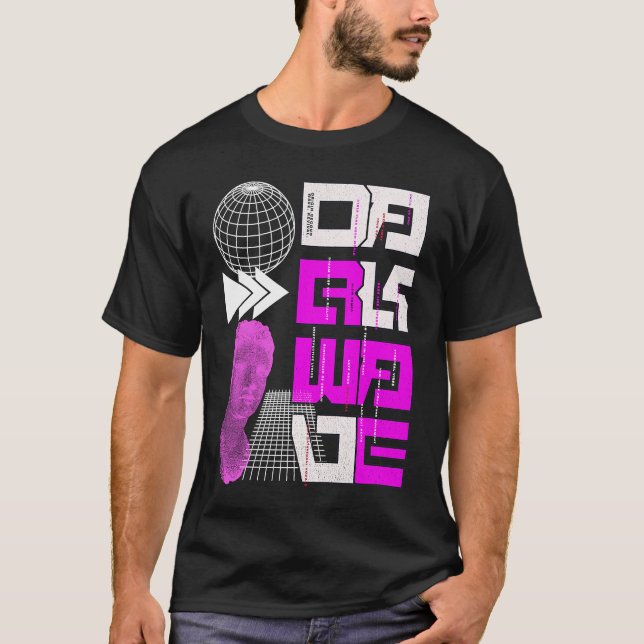 T-shirt Darkwave Goth Post Punk Darkwaver (Devant)