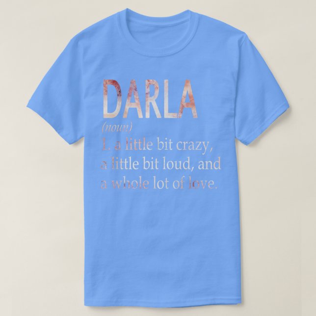T-shirt Darla Fille Nom Définition (Design devant)