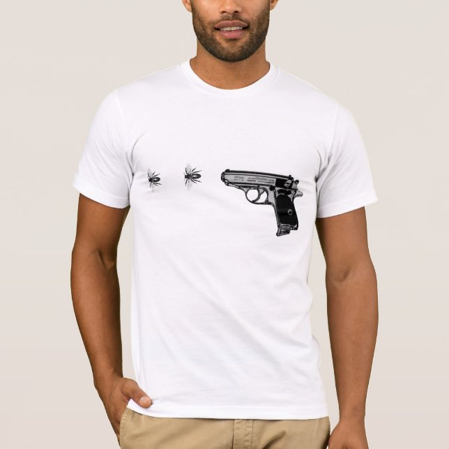 T-shirt d'arme à feu d'abeille d'abeille (Devant)