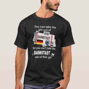 T-shirt Darmstadt Boarding Pass - Darmstadt Girl - Darmsta
