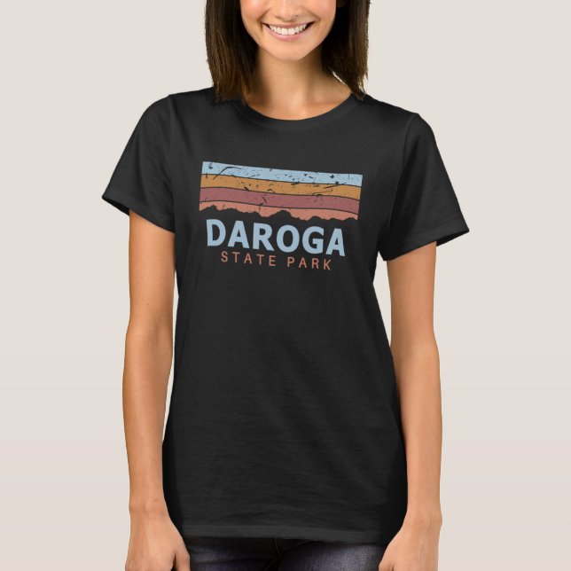 T-shirt Daroga State Park Washington Cool rétro (Devant)