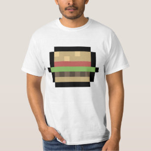 T-shirt d'art à 8 bits Burger