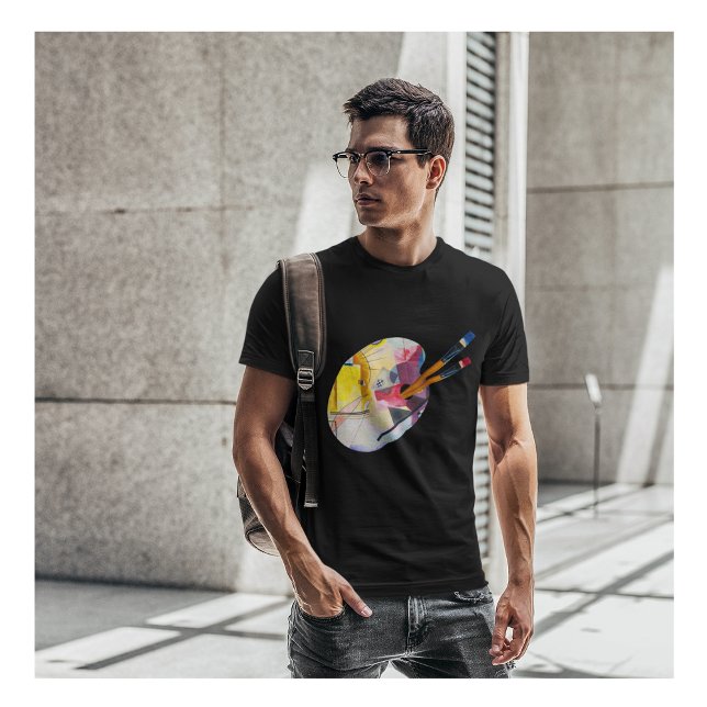 T-shirt d'art Abstrait avec une peinture Kandinsky (Créateur téléchargé)