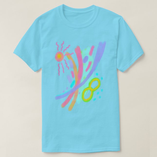 T-Shirt d'Art Abstrait Unique (Design devant)