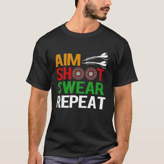 T-shirt Dart Aim Chandail de tir (Devant)