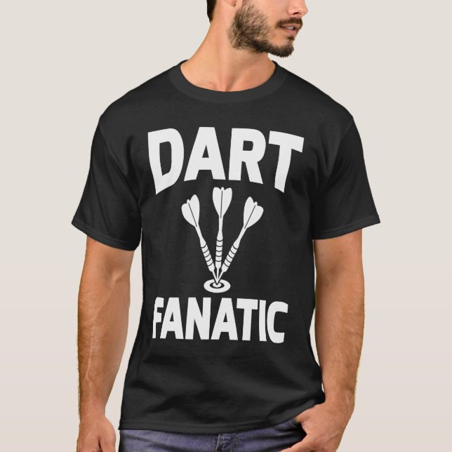 T-shirt Dart Board Dart Fanatic Bullseye Dar for Teams (Devant)