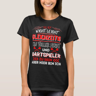 T-shirt Dart Dart Joueur Dart Équipe Mondiale Dart Sa